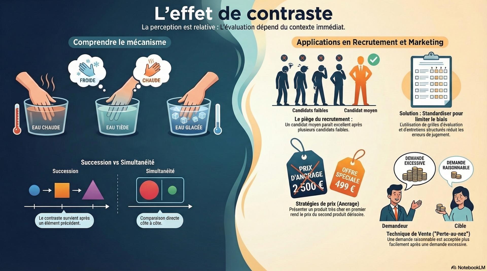 L'effet de contraste