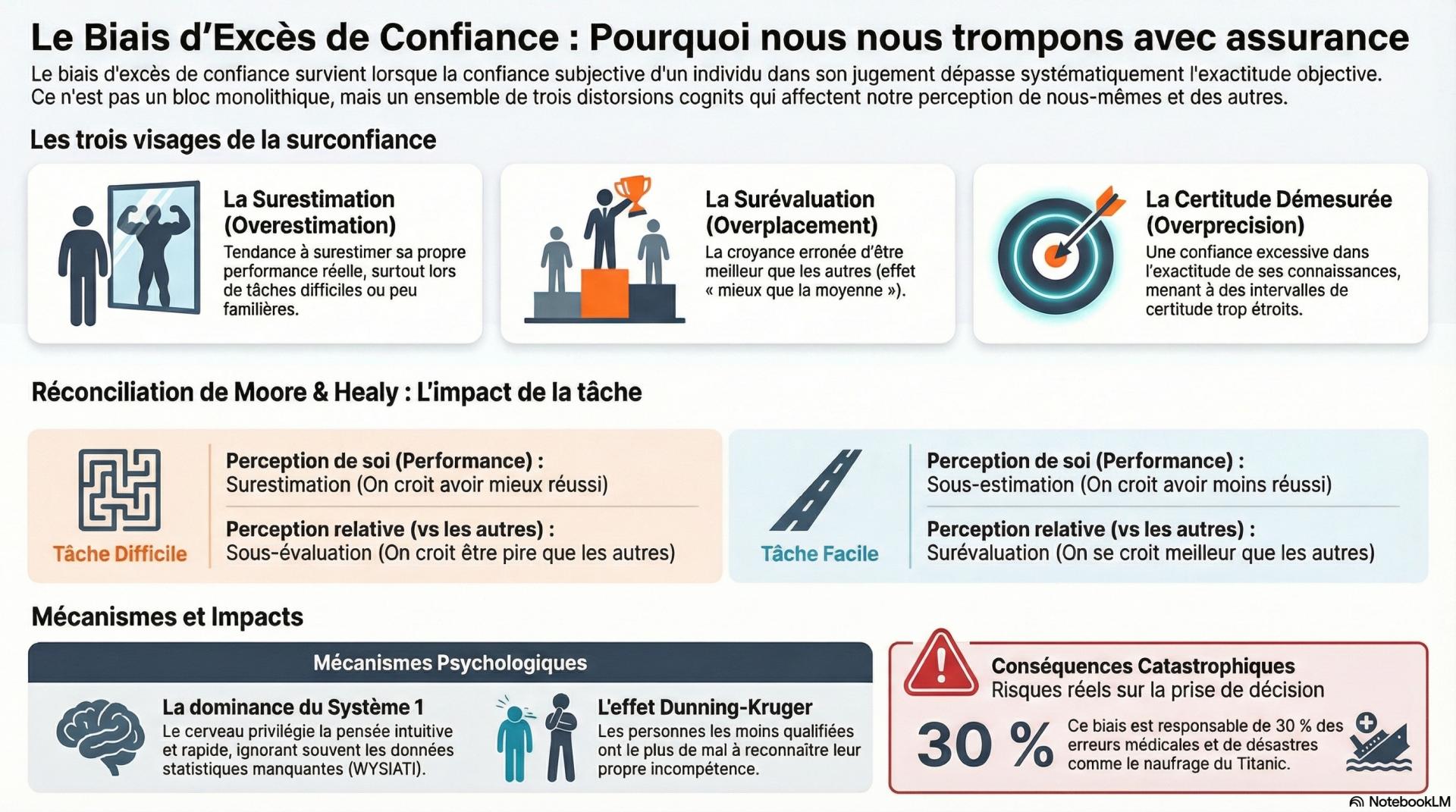 Le biais d'excès de confiance